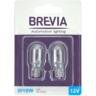 Лампа Brevia розжарювання W16W 12V 16W W2.1x9.5d B2 2шт (12333B2)