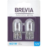 Лампа Brevia накаливания W21W 12V 21W W3x16d B2 2шт (12310B2)