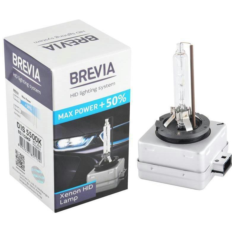 Лампа Brevia ксеноновая D1S +50% 5500K 85V 35W PK32d-2 (85115MP) фото