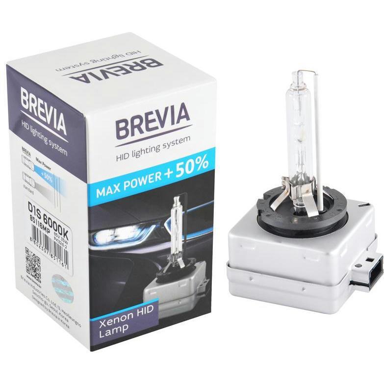 Лампа Brevia ксенонова D1S +50% 6000К 85V 35W PK32d-2 (85116MP)фото1