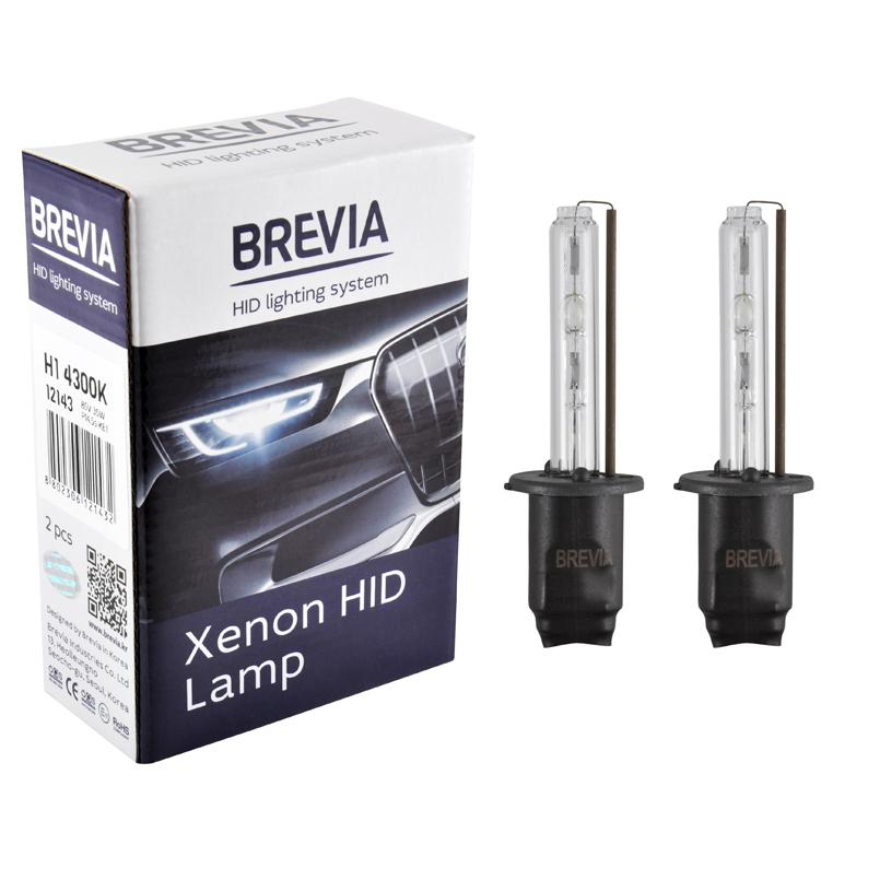 Лампа Brevia ксеноновая H1 4300K 85V 35W P14.5s KET 2шт (12143) фото 