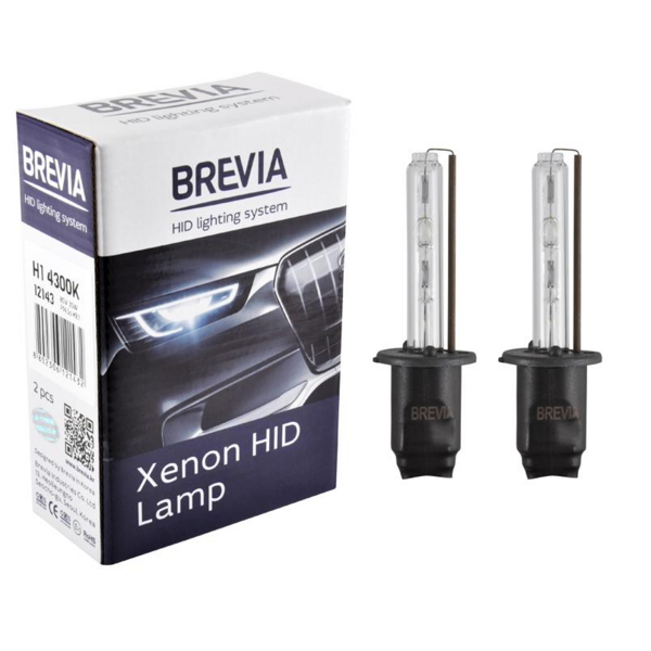 

Лампа Brevia ксеноновая H1 4300K 85V 35W P14.5s KET 2шт (12143)