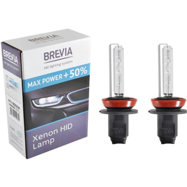 

Лампа Brevia ксеноновая H11 +50% 6000K 85V 35W PGJ19-2 KET 2шт (12960MP)