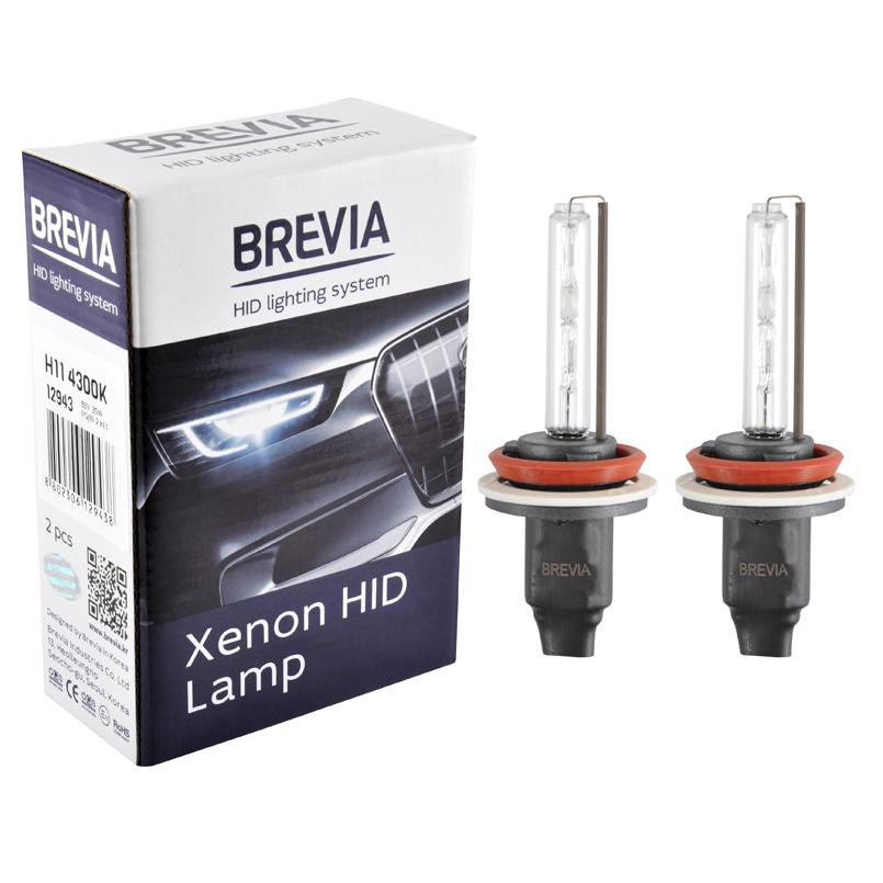 Лампа Brevia ксенонова H11 4300K 85V 35W PGJ19-2 KET 2шт (12943)фото