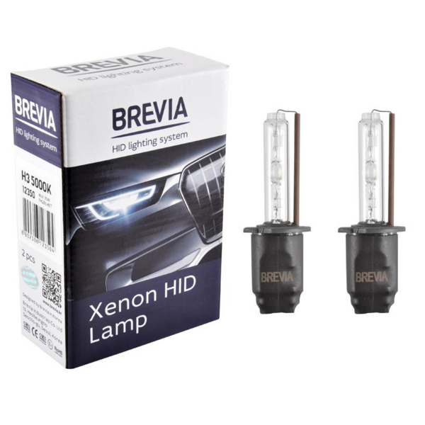 Лампа Brevia ксеноновая H3 5000K 85V 35W PK22s KET 2шт (12350)