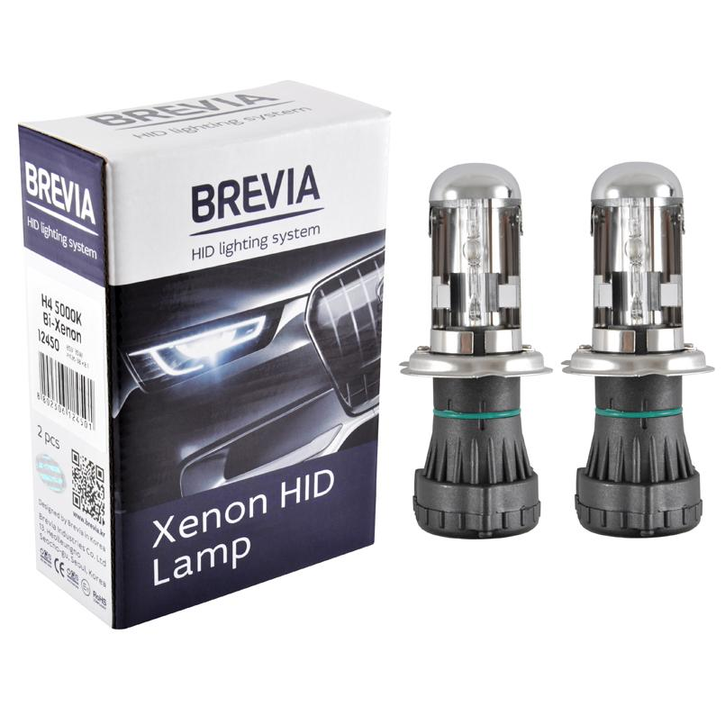 Лампа Brevia біксенонова H4 5000K 85V 35W P43t-38 KET 2шт (12450)фото