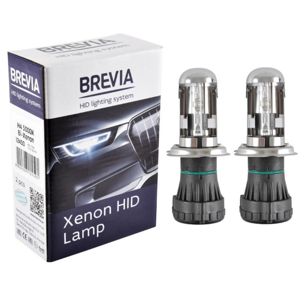 Лампа Brevia биксеноновая H4 5000K 85V 35W P43t-38 KET 2шт (12450)