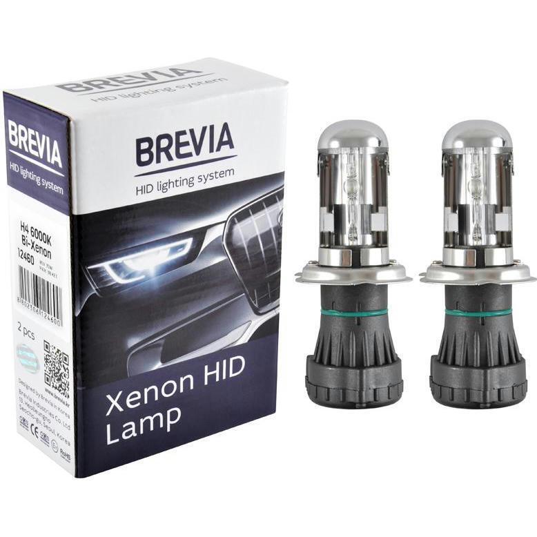 Лампа Brevia біксенонова H4 6000K 85V 35W P43t-38 KET 2шт (12460)фото1