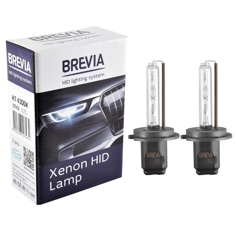 Лампа Brevia ксеноновая H7 4300K 85V 35W PX26d KET 2шт (12743) фото 
