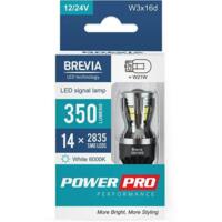 Лампа Brevia LED PowerPro W21W 350Lm 14x2835SMD 12/24V CANbus 2шт (10310X2)