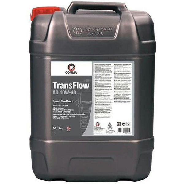 Масло моторное Comma TRANSFLOW AD 10W-40 20л (TFAD20L)