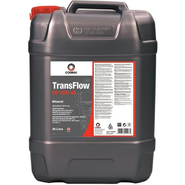 

Масло моторное Comma TRANSFLOW SD 15W-40 20л (TFSD20L)