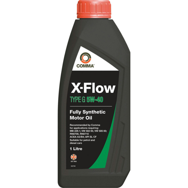 Масло моторное Comma X-FLOW TYPE G 5W40 1л (XFG1L)