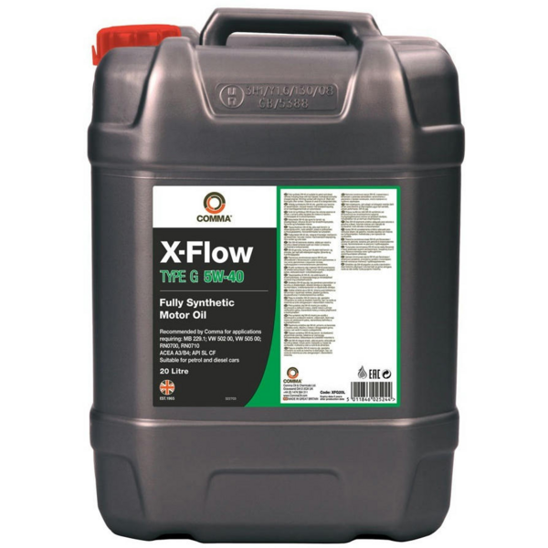 Масло моторное Comma X-FLOW TYPE G 5W40 20л (XFG20L)