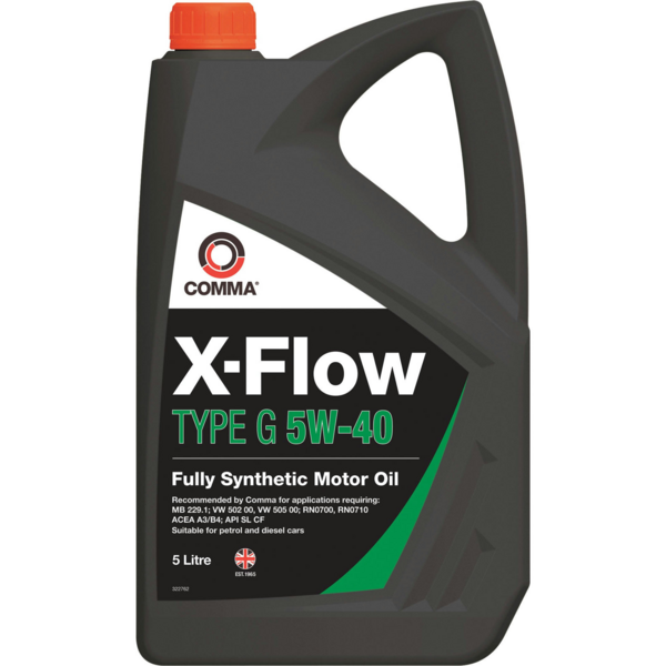 Масло моторное Comma X-FLOW TYPE G 5W40 5л (XFG5L)