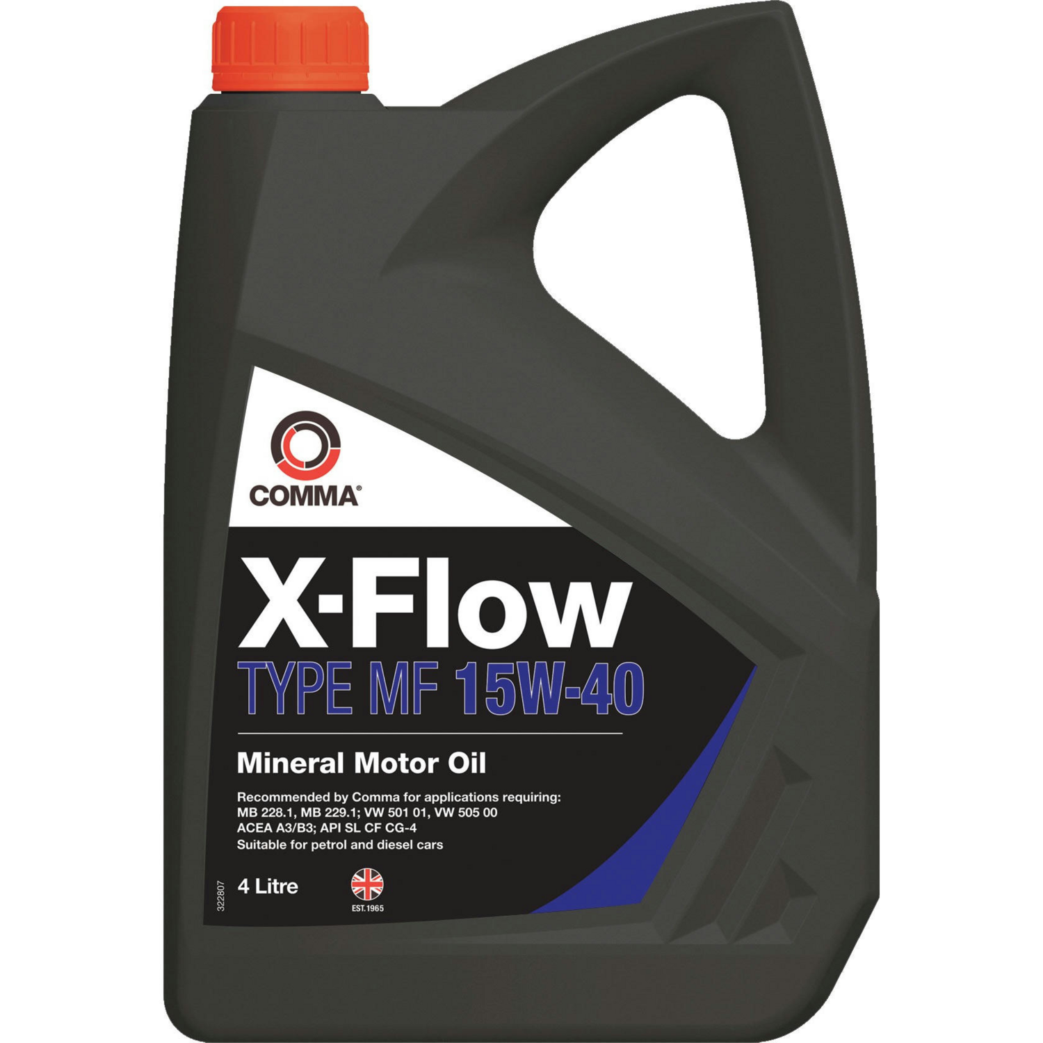 Масло моторное Comma X-FLOW TYPE MF 15W40 4л (XFMF4L) фото 