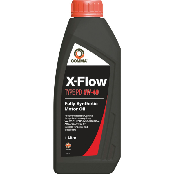 Масло моторное Comma X-FLOW TYPE PD 5W40 1л (XFPD1L)