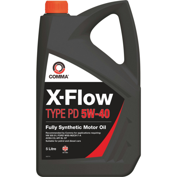 Масло моторное Comma X-FLOW TYPE PD 5W40 5л (XFPD5L)