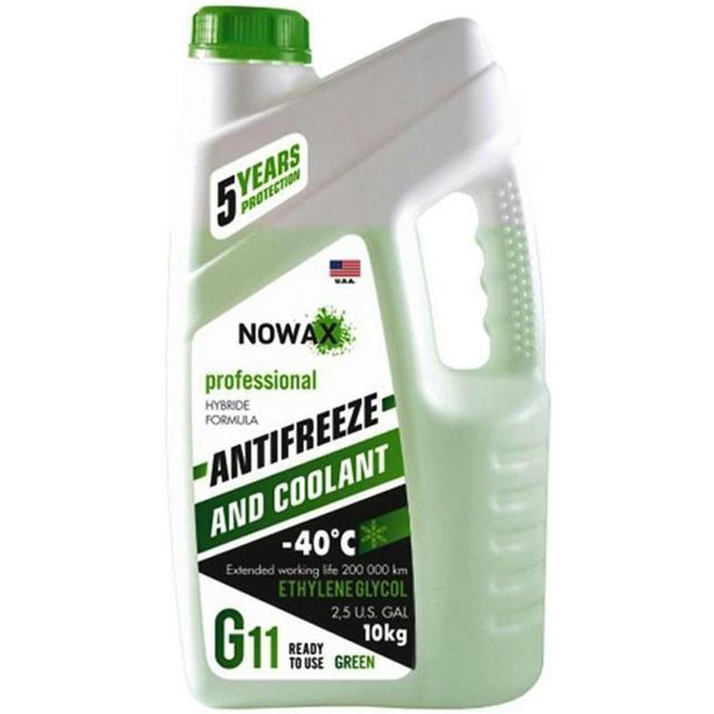 Антифриз Nowax G11 Зелений 10кг (NX10003)фото1