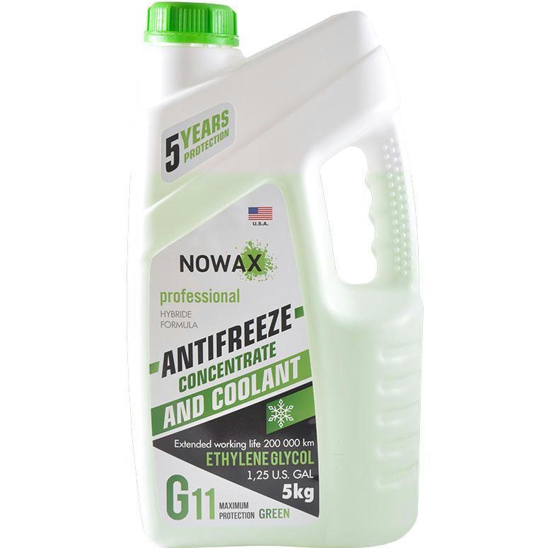 Антифриз Nowax G11 концентрат Зелений 5кг (NX05005)фото