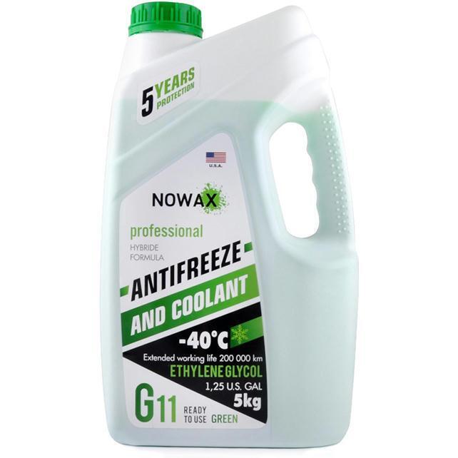 Антифриз Nowax G11 Зелений 5кг (NX05003)фото1