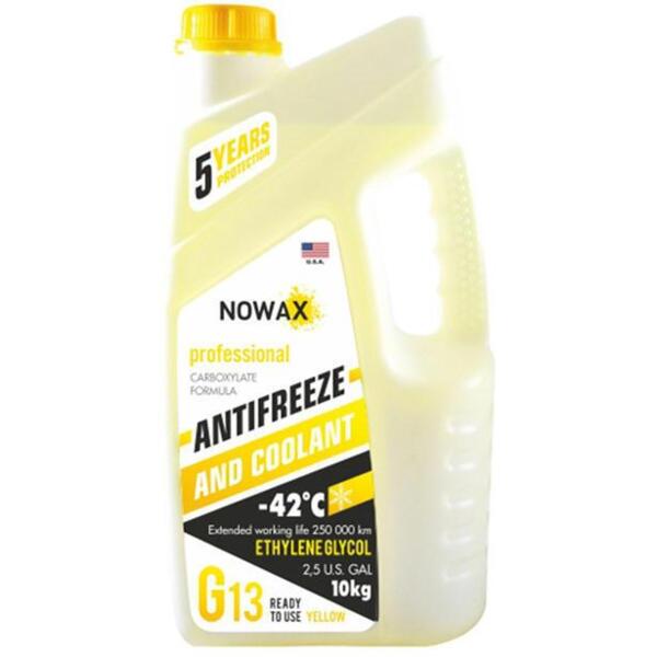 

Антифриз Nowax G13 Желтый 10кг (NX10007)