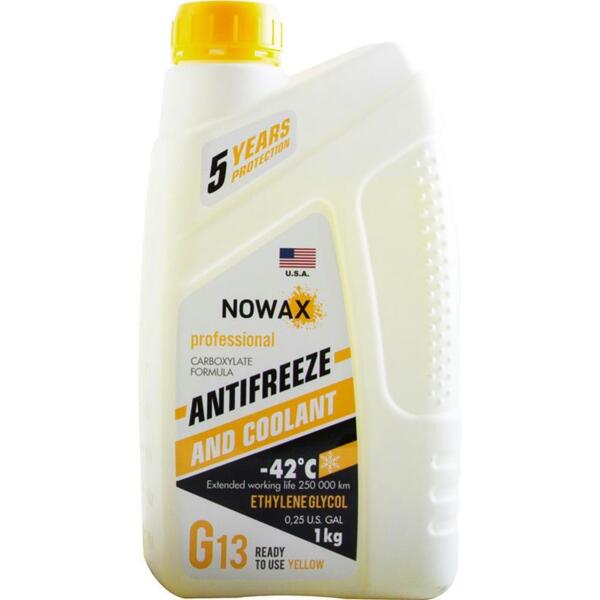 Антифриз Nowax G13 Желтый 1кг (NX01012)