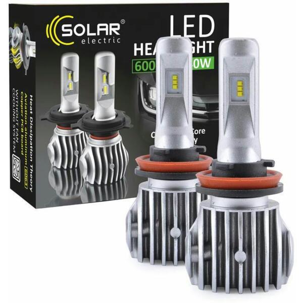

Лампа Solar LED H11 12/24V 6500K 6000Lm 50W Cree Chip (8611)