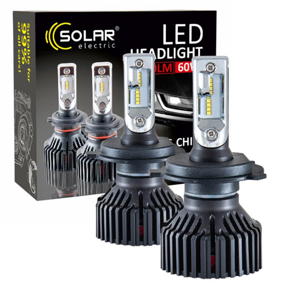 Лампа Solar LED H4 12/24V 6000K 8000Lm 60W ZES (8304)