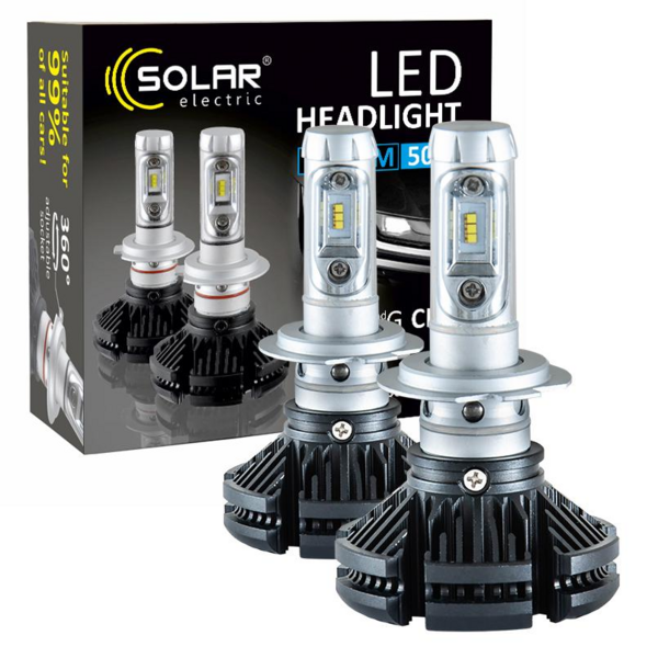 Акція на Лампа Solar LED H7 12/24V 6000Lm 50W ZES (8807) від MOYO