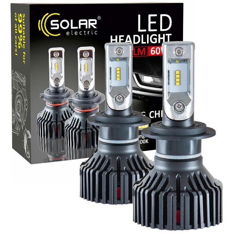 Лампа Solar LED H7 12/24V 6000K 8000Lm 60W ZES (8307)фото1