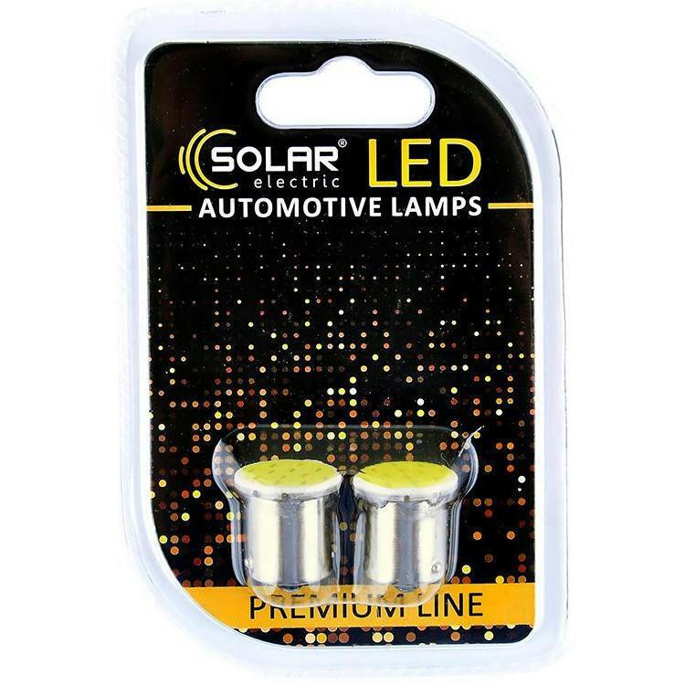 Лампа Solar LED 12V G18.5 BA15s Білий 2шт (SL1382)фото