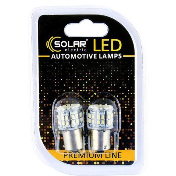 

Лампа Solar LED 12V S25 BA15s 50SMD Белый 2шт (SL1385)