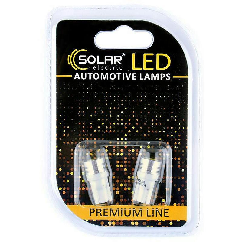 Лампа Solar LED 12V T10 W2.1x9.5d 1SMD Белый 2шт (SL1332) фото 1
