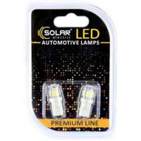 Лампа Solar LED 12V T10 W2.1x9.5d 9SMD Белый 2шт (SL1336)