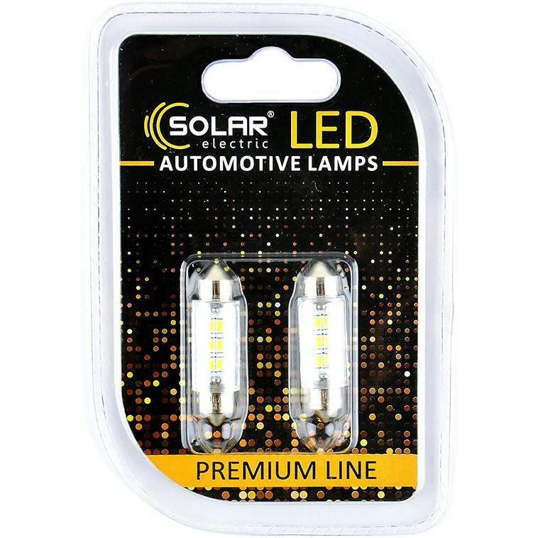 Лампа Solar LED 24V SV8.5 T11x39 6SMD Білий 2шт (SL2551)фото