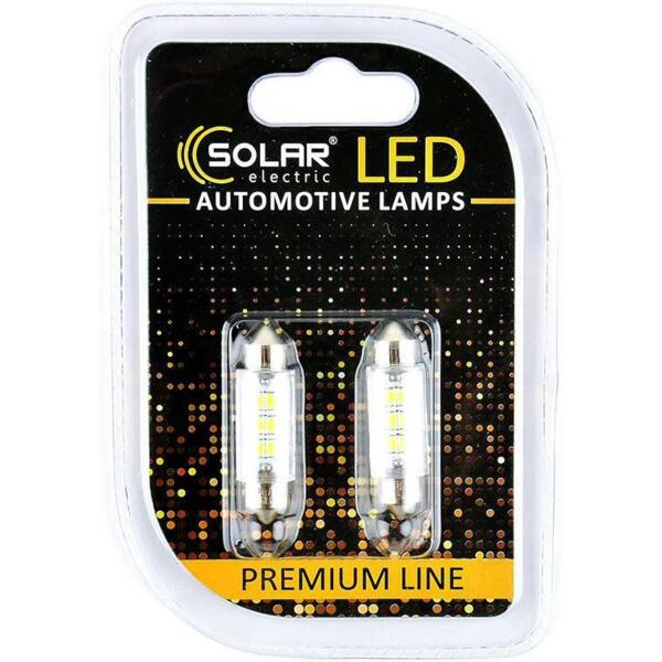 Лампа Solar LED 24V SV8.5 T11x39 6SMD Белый 2шт (SL2551)