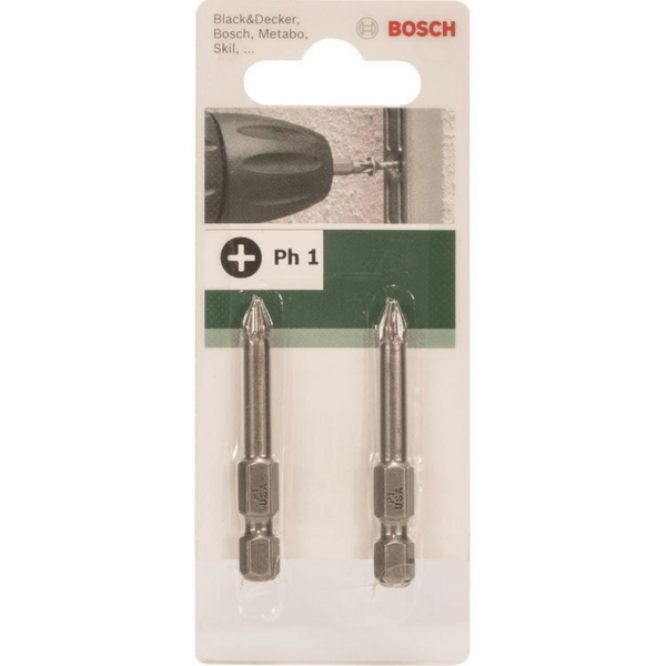 Биты Bosch PH 1 XH, 49мм, 2шт (2.609.255.919)