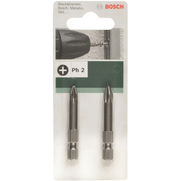 

Биты Bosch PH 2 XH, 49 мм, 2шт (2.609.255.920)