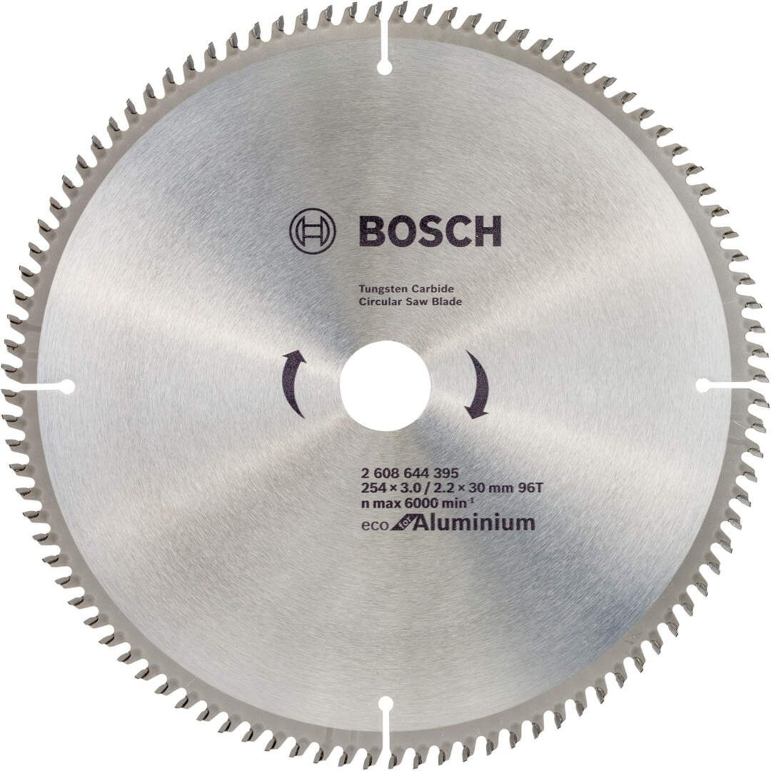 Диск пильний Bosch Eco for Aluminium 254x3x30-96T (2.608.644.395)фото