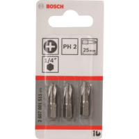 Біта Bosch Extra-Hart PH2, 25мм, 3шт (2.607.001.511)