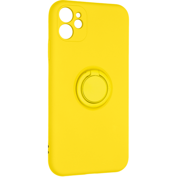 Акція на Чехол ArmorStandart Icon Ring для Apple iPhone 11 Yellow (ARM68645) від MOYO