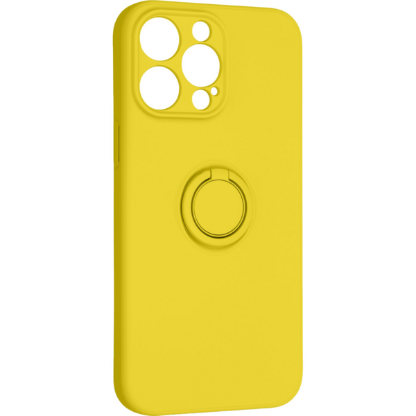 Акція на Чехол ArmorStandart Icon Ring для Apple iPhone 14 Pro Max Yellow (ARM68722) від MOYO