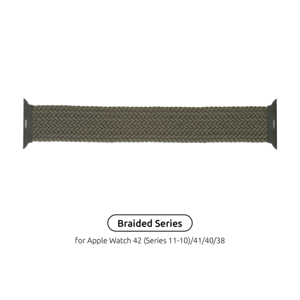 

Ремешок ArmorStandart Braided Solo Loop для Apple Watch 42 (Series 11-10)/41/40/38 Inverness Green Size 2 (120 mm) (ARM5