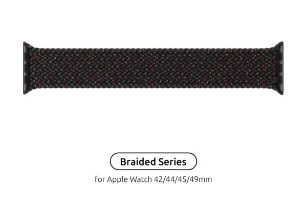 

Ремешок ArmorStandart Braided Solo Loop для Apple Watch 49/46/45/44/42 (Series 1-3) Black Unity Size 6 (148 mm) (ARM6490
