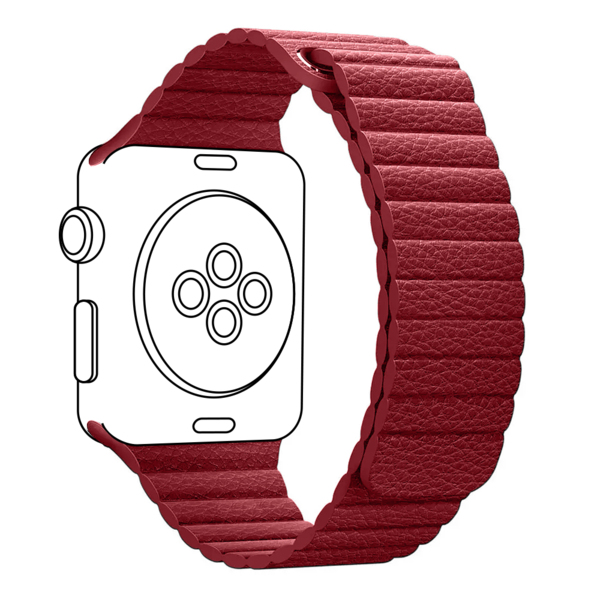 

Ремешок ArmorStandart Leather Loop для Apple Watch 49/46/45/44/42 (Series 1-3) Red (ARM45824)