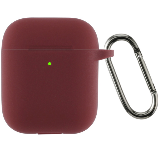 Чехол ArmorStandart Ultrathin Silicone Case With Hook для Apple AirPods 2 Burgundy (ARM59680)