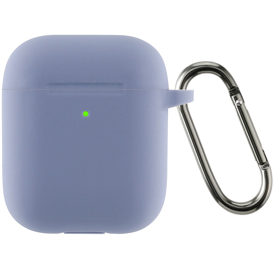 Чохол ArmorStandart Ultrathin Silicone Case With Hook для Apple AirPods 2 Lavender Grey (ARM59684)фото