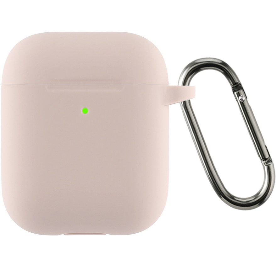 Чехол ArmorStandart Ultrathin Silicone Case With Hook для Apple AirPods 2 Pink Sand (ARM59689) фото 
