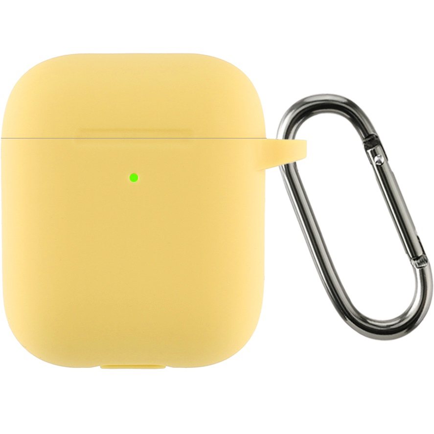 Чохол ArmorStandart Ultrathin Silicone Case With Hook для Apple AirPods 2 Yellow (ARM59696)фото